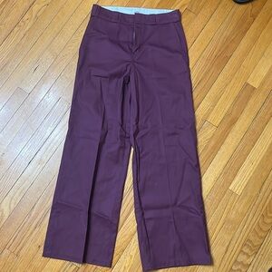 Dickies purple wide leg work pants. NWOT